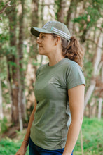 Load image into Gallery viewer, Ethos Ladies T-Shirt in Green Ash