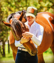 Load image into Gallery viewer, Ethos Badge Trucker Hat in Olive
