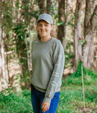 Load image into Gallery viewer, Ethos Ladies Crew Neck Sweater in Green Ash