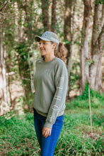 Load image into Gallery viewer, Ethos Ladies Crew Neck Sweater in Green Ash