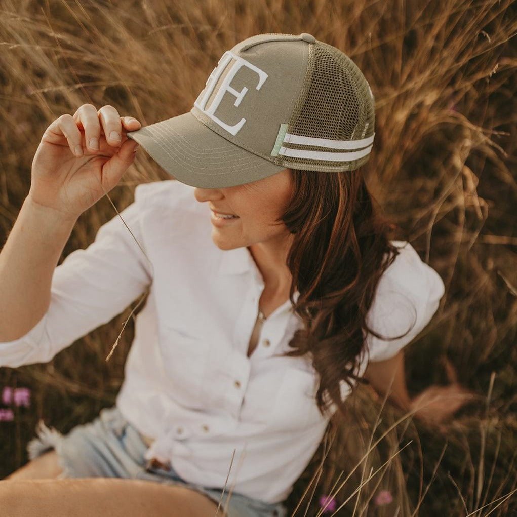 Ethos Trucker Hat in Green Ash