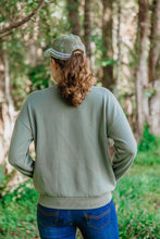 Load image into Gallery viewer, Ethos Ladies Crew Neck Sweater in Green Ash
